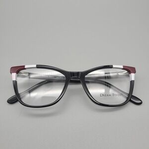 Dream Fever YL3119 Black Designer Italy Eyeglasses Frames 52-18-142